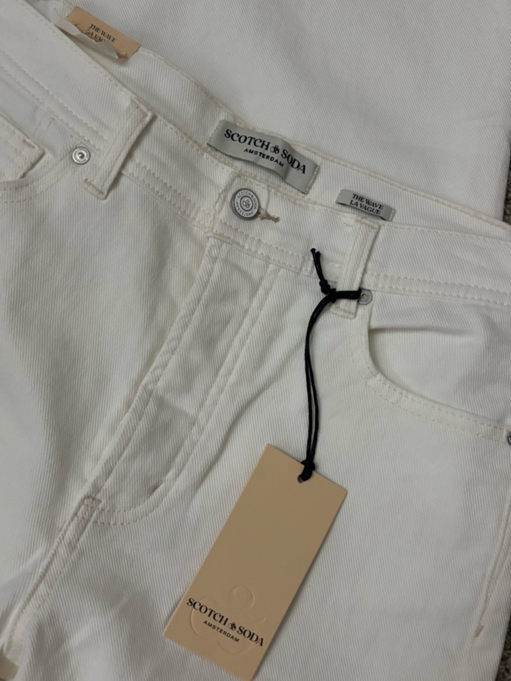 Scotch & Soda White Straight Leg Jeans - Picture 4 of 5